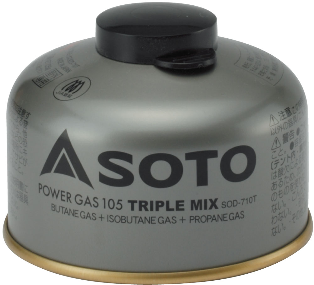 【楽天市場】【年末年始 全品3%OFFクーポン配布中！】 ソト SOTO アウトドア パワーガス105トリプルミックス SOD-710T 燃料