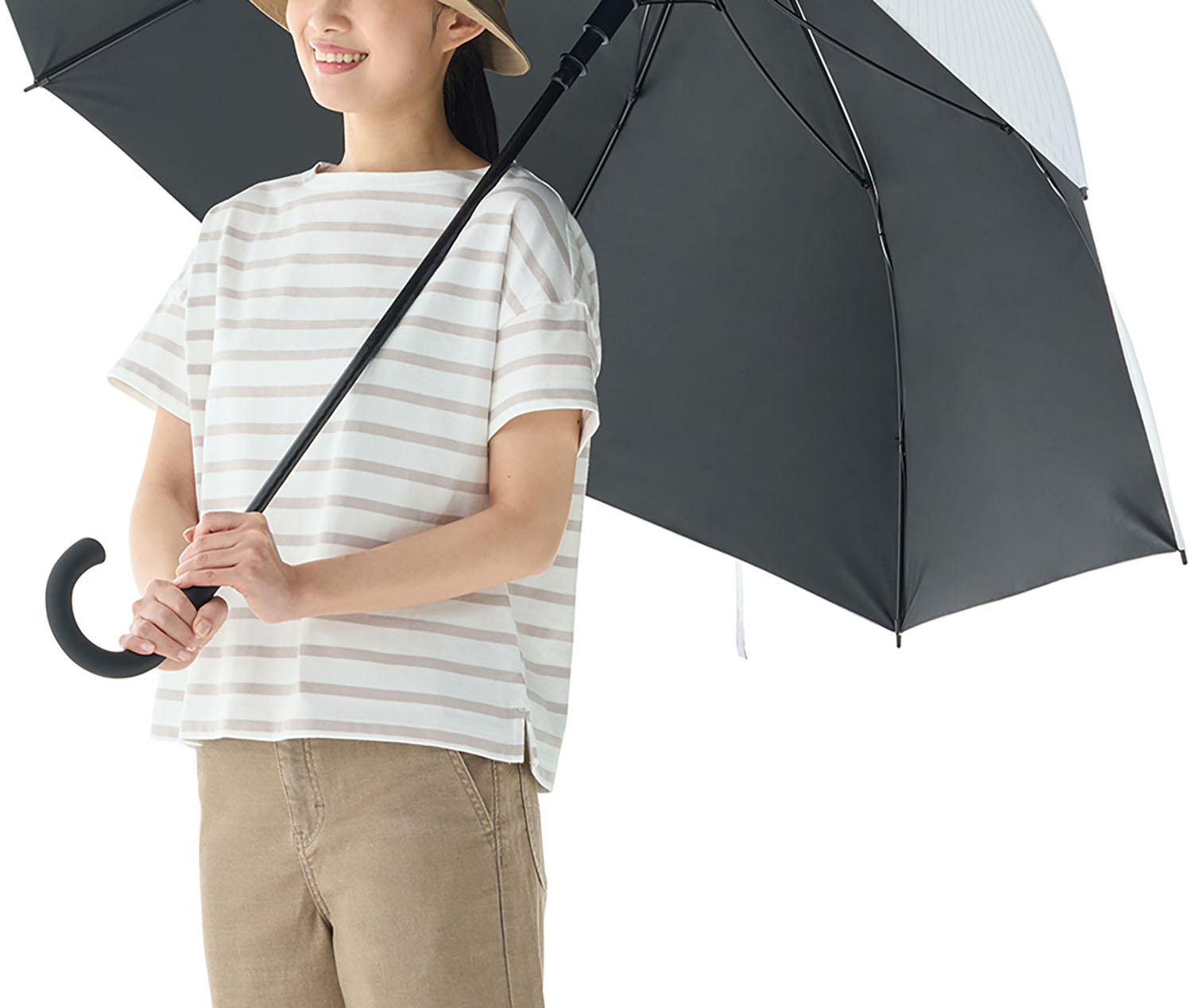 【18日まで 1万円以上で500円OFFクーポン！】 ロゴス LOGOS アウトドア ソーラーブロック日傘 ワイド 晴雨兼用 傘 晴雨 日傘 日よけ 雨具 梅雨 暑さ対策 紫外線 熱中症 通勤 通学 キャンプ バーベキュー ゴルフ 海 81336741