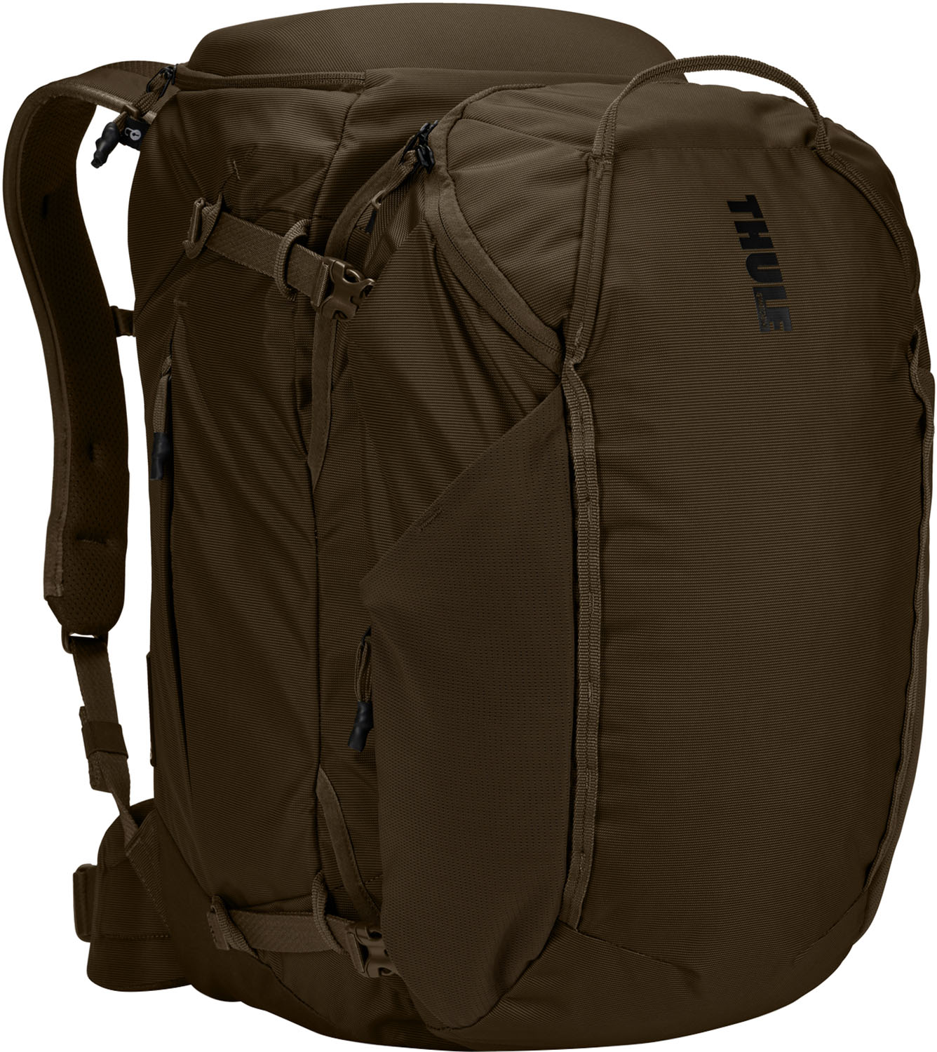 【マラソン期間中 1万円以上で500円OFFクーポン!】 スーリー THULE Thule Landmark 60L Travel Pack Deep Khaki バックパック リュックサック 取り外し可能デイパック 旅行 トラベル レジャー 3205313|山とアウトドアの店 山気分