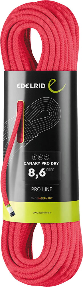 【マラソン期間中 1万円以上で500円OFFクーポン！】 エーデルリッド EDELRID アウトドア カナリープロドライ 70m Canary Pro Dry ダイナミックロープ プロライン クライミングロープ ER71270070
