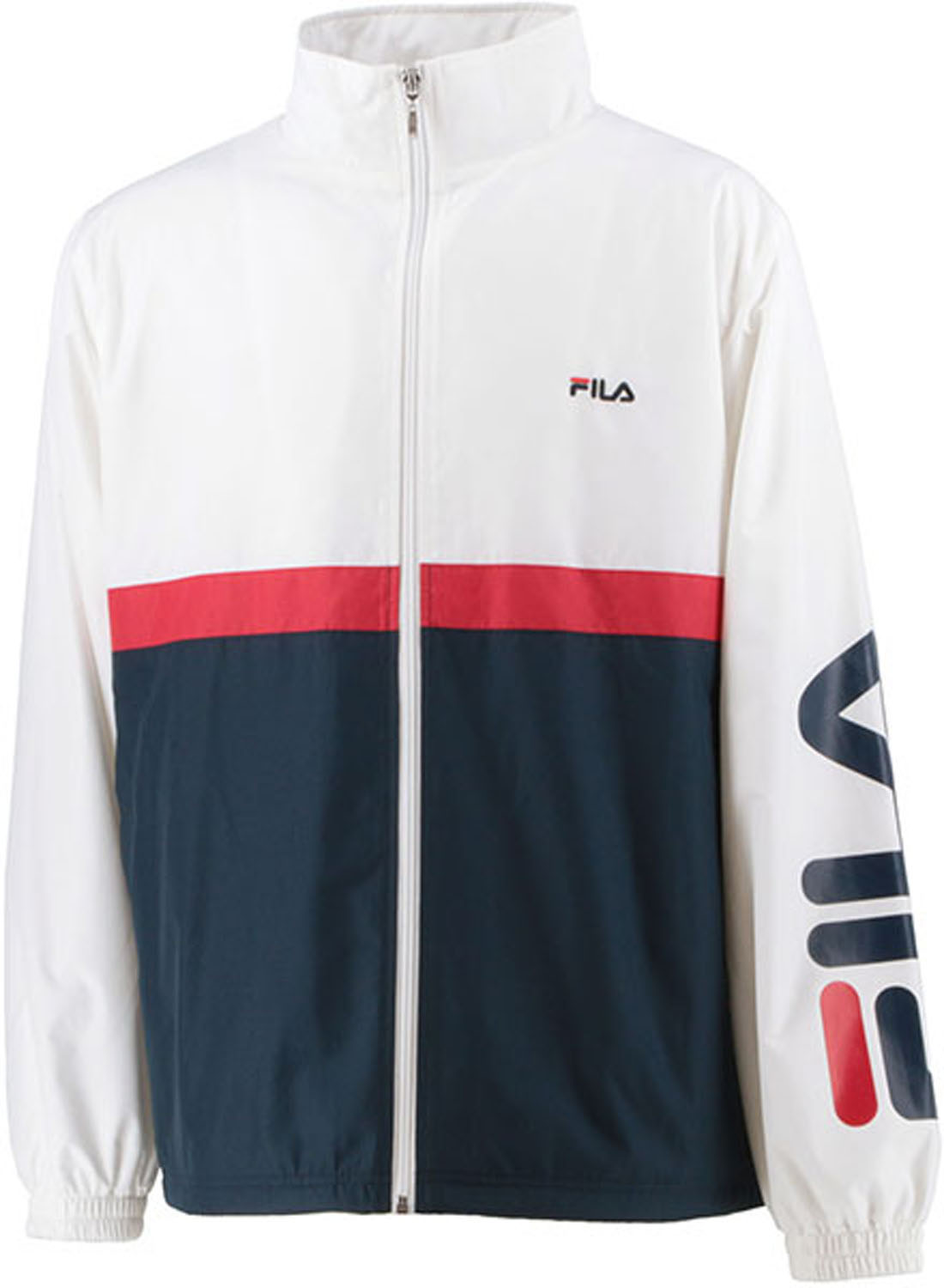 FILA フィラ スポーツウエア ウィンドジャケット ホワイト L FU25FP805 WT0 楽天市場】フィラ メンズ ウインドジャケット ウインドブレーカー