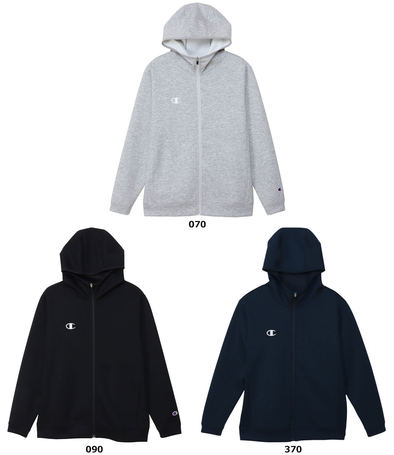 【18日まで 1万円以上で500円OFFクーポン！】 チャンピオン Champion ZIP HOODED JACKET メンズ レディース パーカー フーディー ジャケット フルジップ 保温 トレーニング ストレッチ素材 C3-BS110 C3BS110
