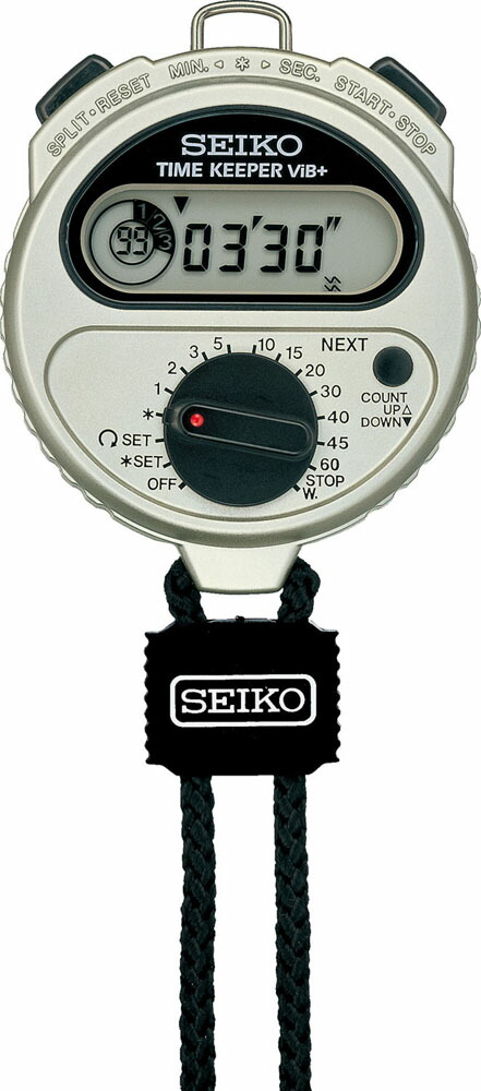 【マラソン期間中 1万円以上で500円OFFクーポン！】 セイコー SEIKO タイムキーパービブ S322 スポーツ ストップウォッチ サッカー バスケットボール 球技 バイブレーション機能 リピートタイマー機能 日常生活防水 振動 アラーム SSBJ027｜山とアウトドアの店 山気分