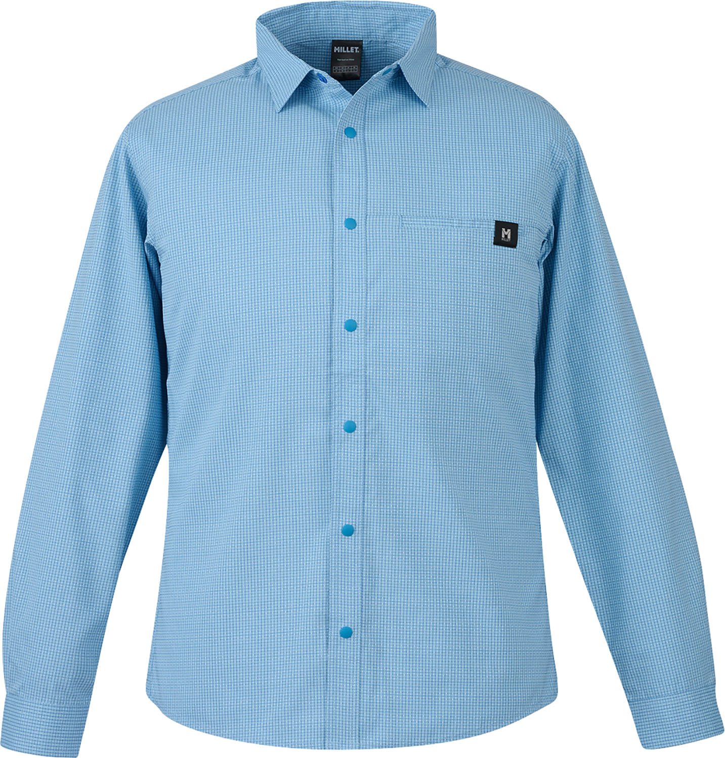 【マラソン期間中 1万円以上で500円OFFクーポン!】 ミレー MILLET アウトドア IB CHECK SHIRT LS M シャツ 長袖 軽量 防虫機能 速乾 接触忌避剤 ペルメトリン インセクトバリヤー 虫を寄せ付けにくい 夏 ポリエステル MIV03194|山とアウトドアの店 山気分