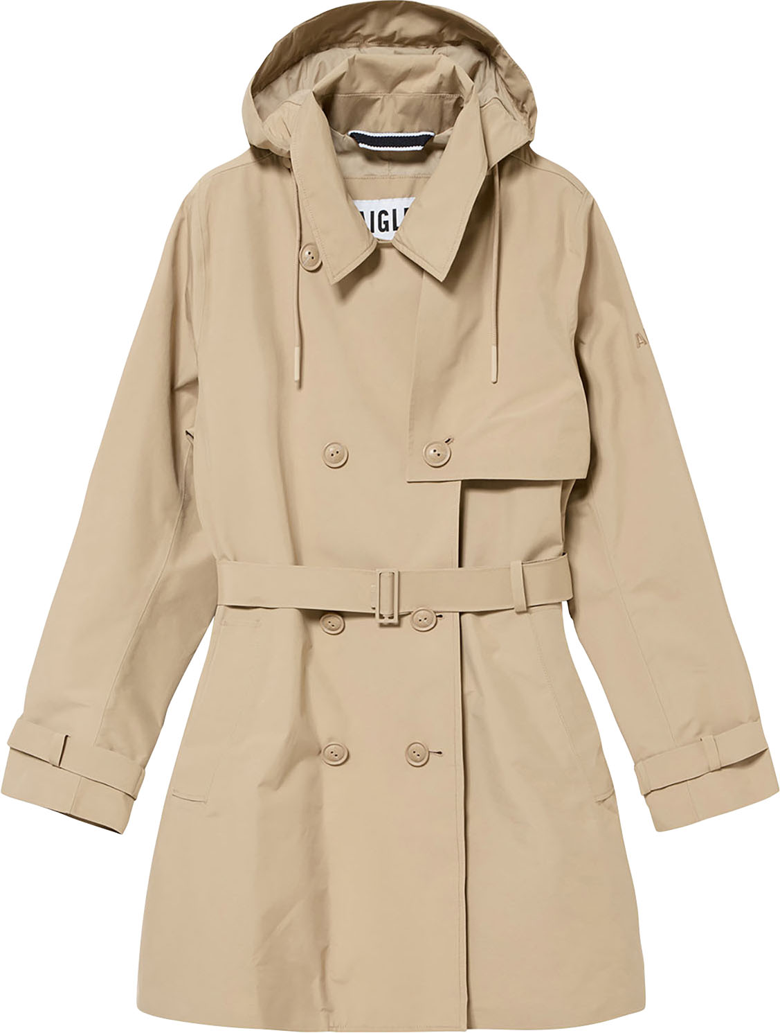 【30日限定 ポイント最大10倍！】 エーグル AIGLE ゴアテックス トレンチコート レディース アウター ジャケット フード取り外し可能 GORE-TEX 防水 透湿 裏地付き 通勤 通学 旅行 トラベル レジャー ZBFBL99｜山とアウトドアの店 山気分