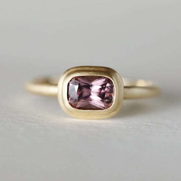 楽天市場】【11号】一点物〈one-off〉K18◇ピンクジルコン1.05ct 指輪