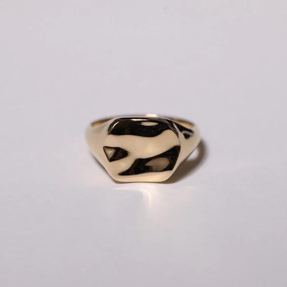 ゴールド　18mm シルバー925 18k 07サイズ同 ◇18K シルバー925 リング◇[品番：OCGW0002210]｜ONE 4 PREMIUM