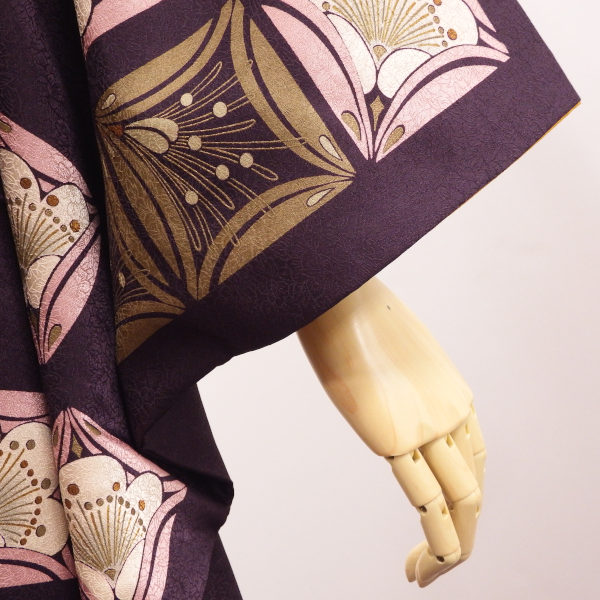 【楽天市場】二尺袖着物 女袴 卒業式の購入セット ニュアンスカラーの大柄レトロ【中古】身長約149から166cmのサイズ展開 在庫限りです！：舞衣夢