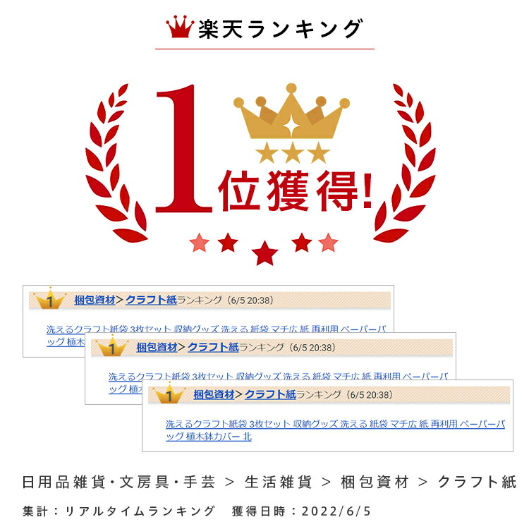 洗えるクラフト紙袋3枚セット収納グッズ洗える紙袋マチ広紙再利用ペーパーバッグ植木鉢カバー北欧折りたたみ繰り返し使えるブラウンシンプルストッカー収納袋自立雑貨野菜果物収納BOX北欧雑貨ペーパーボックス日用雑貨楽天ロジ