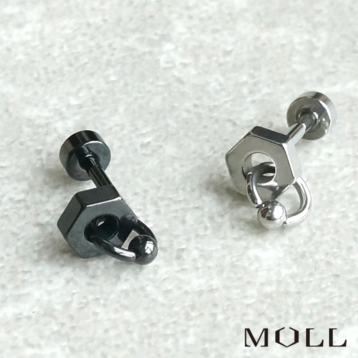 ボディピアス ピアス ムル ブランド メンズ かっこいい シンプル ヘキサグラム 六角形 (ネコポスOK) 3,980円(税込)以上 送料無料 あす楽 9月再入荷