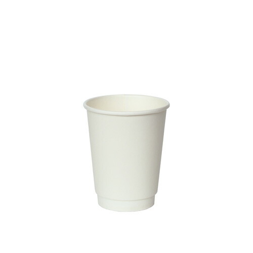 ［二重構造］(KM紙コップ)耐熱紙コップ8オンス 240ml KMJ-240(ホワイト)500個 ホットドリンク用