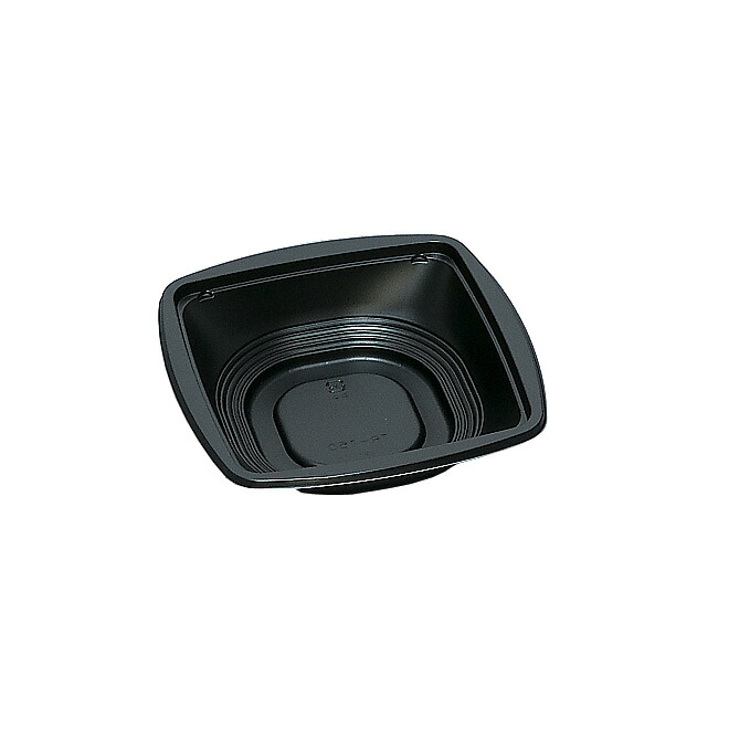 食品容器 TR-150H 黒 900枚【返品不可商品】福助工業 0582905｜ディスカウント　みやこ