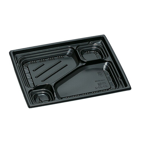 弁当容器 巧膳23-20-2H 黒 600枚【返品不可商品】福助工業 0545929｜ディスカウント　みやこ