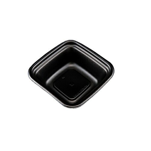 リスパック 正角丼 本体 黒(RHDT821)300枚【返品不可商品】