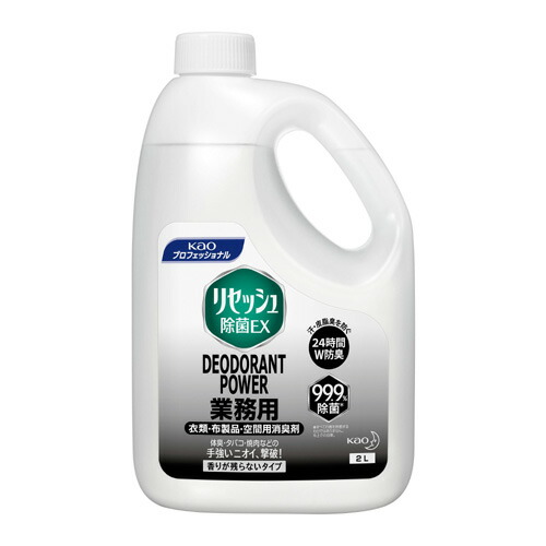 花王 リセッシュ除菌EX デオドラントパワー 香りが残らないタイプ 業務用 2L×6本