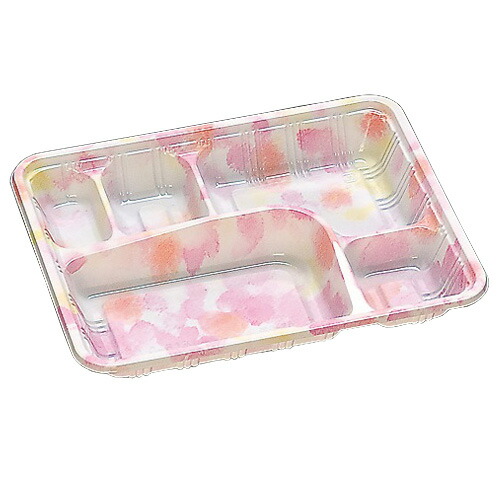 弁当入れもの LC-613 フロ－ネ（フタ付）600仕掛ける【返品不可】福助工業 0578606