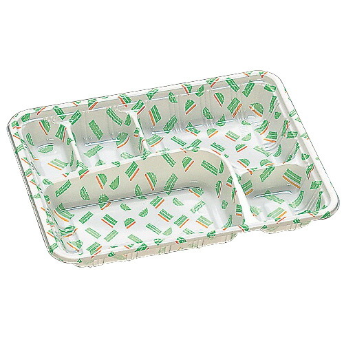 弁当入れもの LC-613 若葉（フタ付）600仕掛ける【返品不可】福助工業 0575682