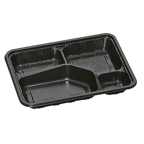 弁当入れもの LC-624 黒（フタ付）600仕掛ける【返品不可】福助工業 0576271