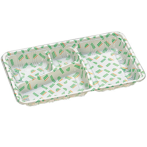 弁当容器 LC-625 若葉（フタ付）400セット【返品不可】福助工業 0575739