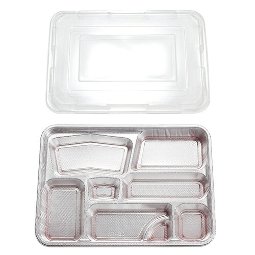 弁当容器 ディッシュ KP-20 ダイヤカット（フタ付）120セット【返品不可】福助工業 0571431