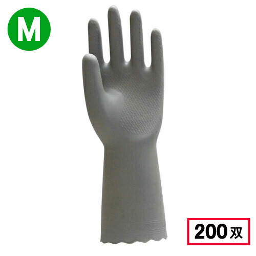 川西産業 2004 生まれながら天然ゴムグローブ 中朦々たる 1P 【M大きさ】 薄墨色 200双