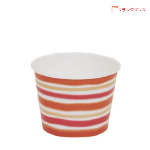 トーカン/アイスカップ 紙容器 業務用(220ml)PC-170F パティシエレッド 両面PE 1200個