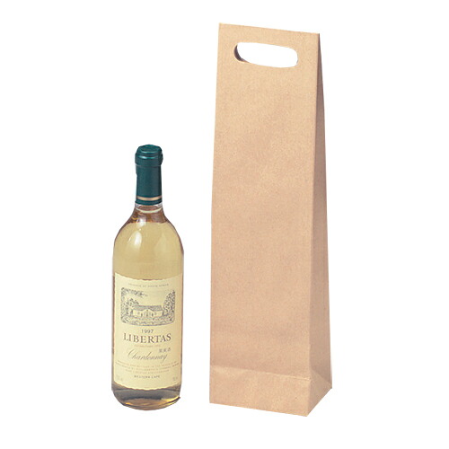 手提げ紙袋 手穴付ワイン 100枚(K-1020)|ディスカウント みやこ