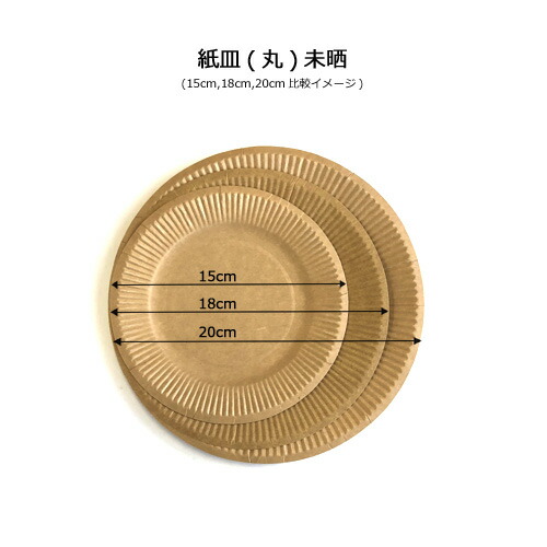 使い捨て 紙皿 丸 未晒し 15cm 業務用 2400枚 おしゃれで かわいい ナチュラルカラーが人気の使い捨て紙皿 Napierprison Com