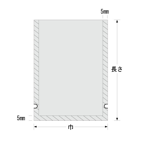 ラミネート袋 ナイロンポリ Vタイプ 140×270mm 4000枚 福助工業 ...