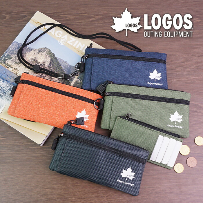 楽天市場 ポーチ コインケース 財布 メンズ カードケース スマホポーチ ネックストラップ カジュアル ポリエステル スポーティ コンパクト おでかけ ロゴス Logos 送料無料 ゆうパケット イーモノ