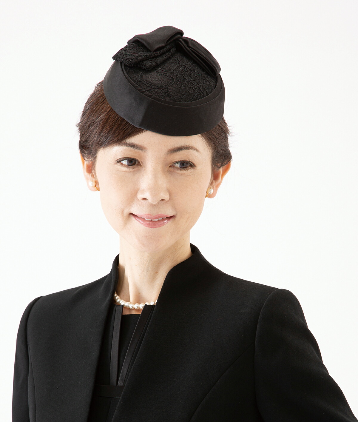 東京ソワール トーク帽 リボン チュール 帽子 ヘアアクセサリー