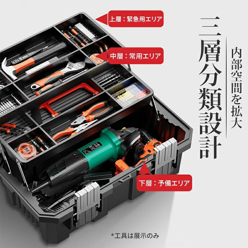 工具セット 家庭用 DIYセット 電気 ホームツールセット 家具組み立て 自転車 車 バイク ホームメンテナンスツール 車点検 補修 作業用 工具箱 工具入れ 修理 メンテナンス ドラバー ハンマー ナット 絶縁テープ モンキーレンチ