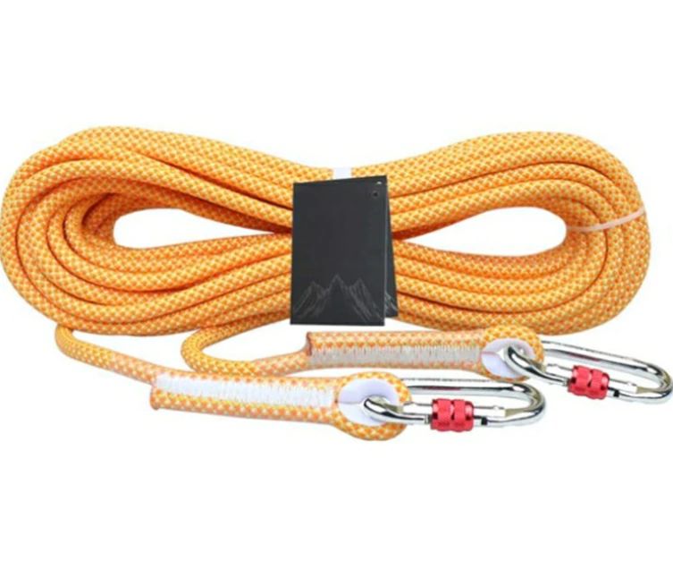 10.5mm ロープ クライミングロープ10M/30M/50M/80M/100M ザイル スタティックロープ ガイロープ 耐荷重2500kg登山 アウトドア キャンプ
