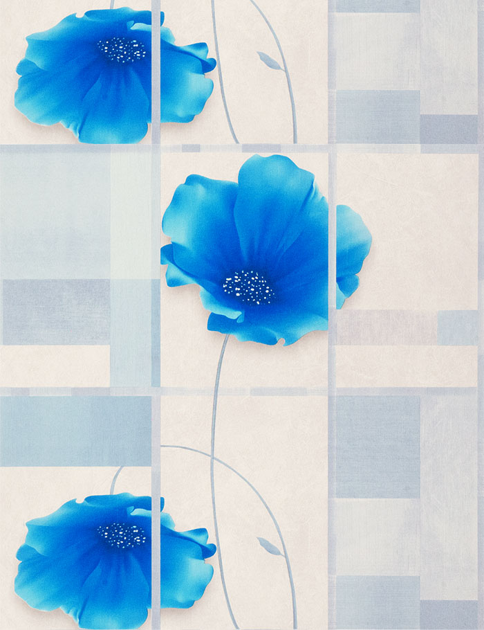 楽天市場 大輪の花を基調とした明るく落ち着いたイメージの壁紙 高級輸入壁紙 フラワーシリーズ Se サイズ 53cm 10m ｅモンズ