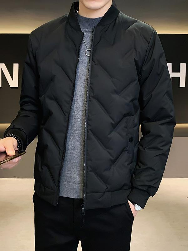 羽絨服 成人男性用 防寒 アウター 運動競技御召しもの 大大きさ ゆったり 軽さ 保温 防風 薄墨色 黒いこと カーキ 秋冬