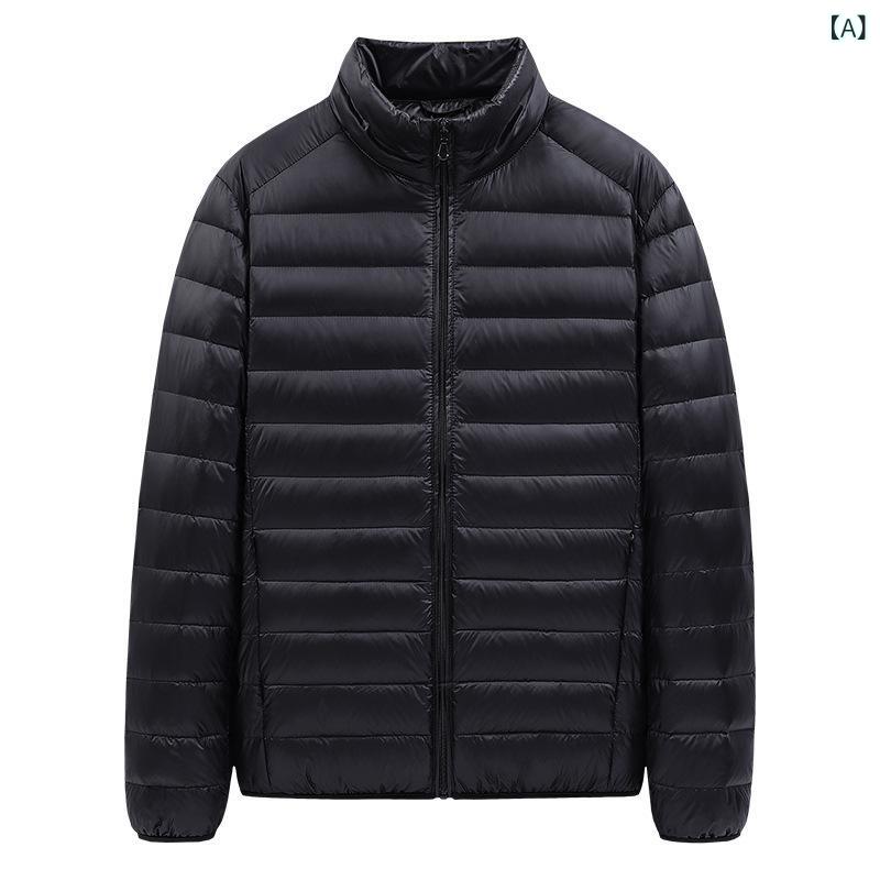 羽?服 メンズ 秋冬 薄っぺら 遊撃手丈 ボンネットなし 90% ?? 防寒 あったか 生あたたかい 洗える ウォッシャブル 黒 黒いこと 薄墨色 紺 米国海軍 青 青み 赤 ぶどう酒赤いこと M L XL 2L 3L 4L ポリエステル