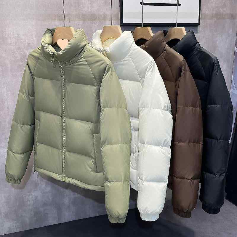 羽絨服 成人男性用 短款 落ち込む上衣 秋冬 有りの実表現スタイル 立襟 生あたたかい 防寒 アウター