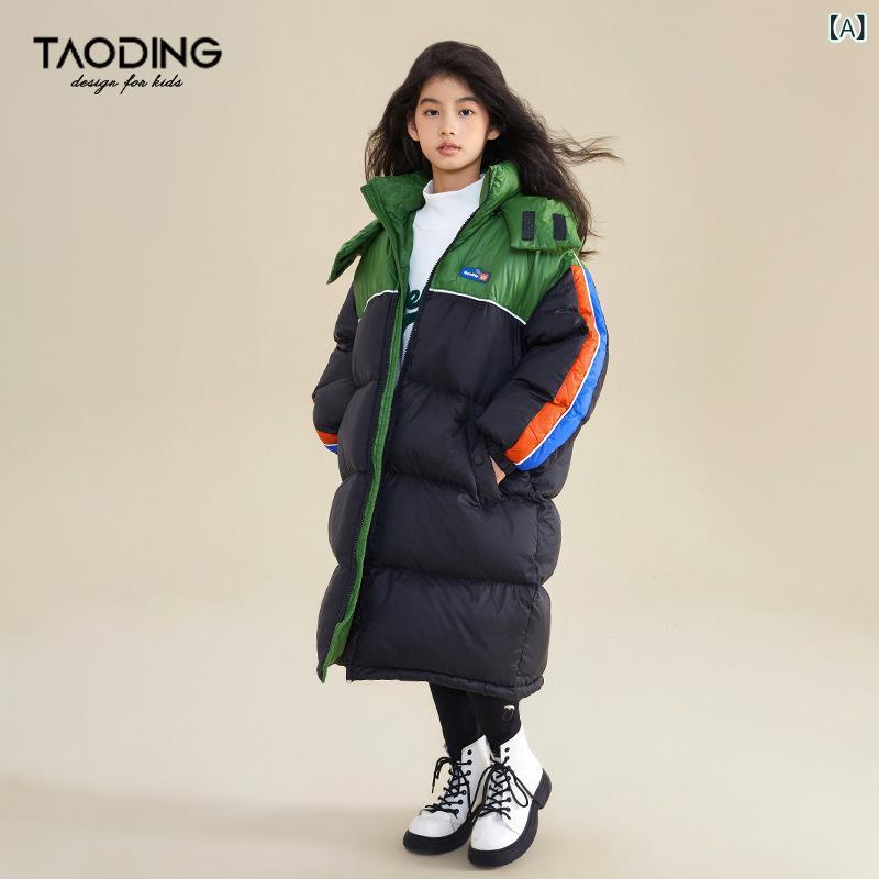 子供服 女の子 中綿入り ジャケット ガールズ アウター フード付き ダウンジャケット 冬 普段使い 防寒 あったか 110cm 120cm 130cm 140cm 150cm 160cm ブラック