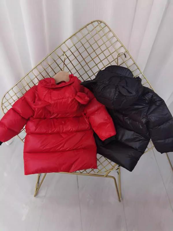 子供服 ベビー服 ダウンジャケット 秋冬 男女兼用 90% ?? 中綿入り 厚手 アウター 赤 黒