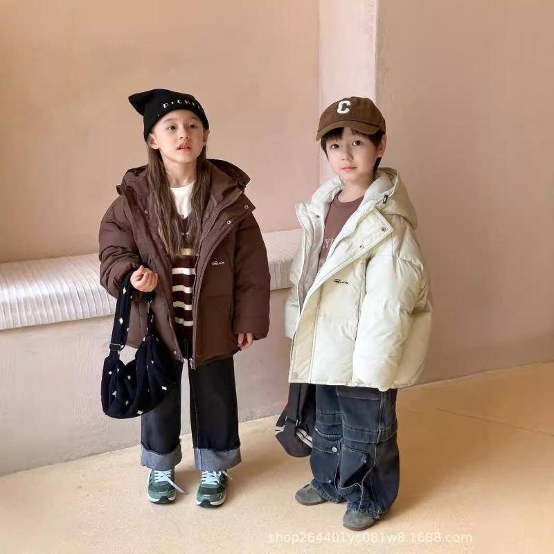 子供服 ダウンジャケット 男女兼用 中綿 コート フード付き 厚手 防寒 アウター 110cm 120cm 130cm 140cm 150cm 160cm 幼稚園 保育園 小学生 秋冬