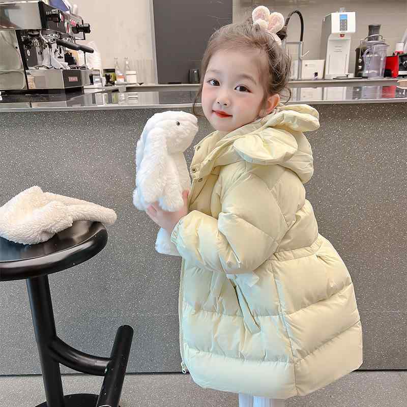 子供服 ダウンジャケット 女の子 冬 中綿 コート ガールズ アウター 冬服 ジャンパー フード付き 90cm 100cm 110cm 120cm 130cm 140cm