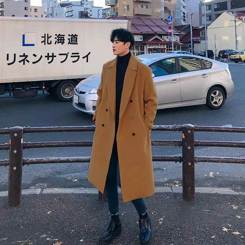 コート メンズ 男性用 ウール ミドル丈 ハーフコート 秋冬 厚手 英国風 イングリッシュスタイル 防寒 暖かい あったか 合体型 普段使い