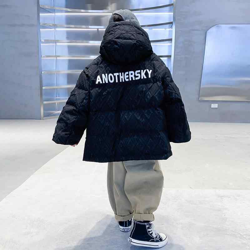 キッズ 御坊っちゃん用 落ち込む上衣 アウター 冬服 黒いこと 中綿 防寒 撥水 ボンネット付き添い人 遊撃手丈 8歳以上 140糎以上 110糎 120糎 130糎 140糎 150糎 160糎 170糎