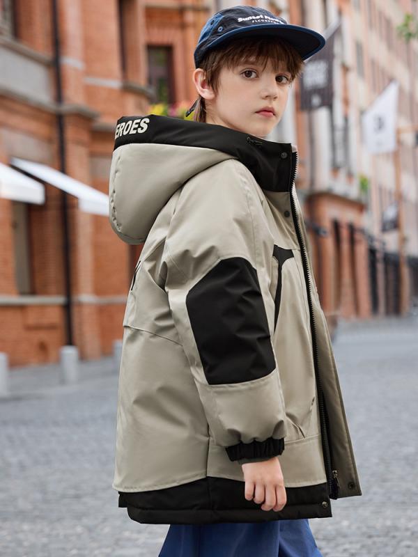 子供服 ダウンジャケット 男の子 中綿 アウター 秋冬 防寒 暖かい カジュアル おしゃれ ボーイズ キッズ 白ダックダウン 無地 120cm 130cm 140cm 150cm 160cm 7,565円