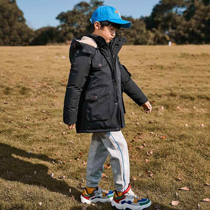 子供服 ダウンジャケット 男の子 中綿 コート 韓国風 厚手 ボーイズ アウター 中学生 小学生 防寒 120cm 130cm 140cm 150cm 160cm 170cm イエロー ブラック グリーン グレー