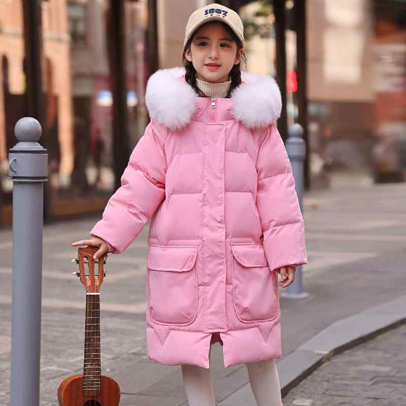 子供用 ダウンジャケット ガールズ 中綿 コート 中綿入り 韓国風 フード付き 撥水 防寒 厚手 アウター 女の子 キッズ ジュニア 秋冬 かわいい キャンディカラー ゆったり 普段着 通学着 おしゃれ 120cm 130cm 140cm 150cm 1