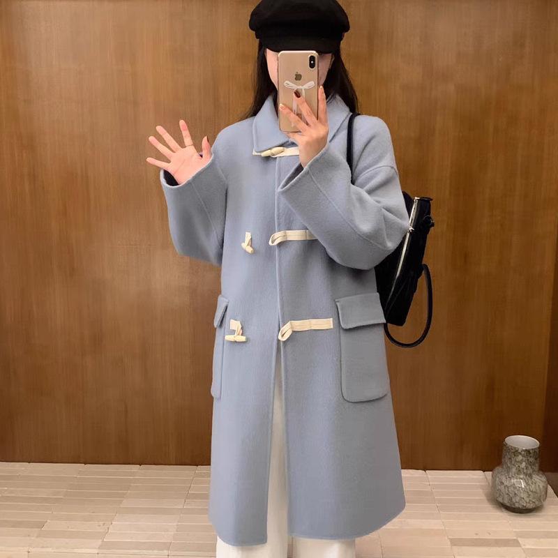コート レディース ウールコート 羊毛 アウター ピンク系 ゆったり 長袖 ドロップショルダー カジュアル かわいい 秋冬