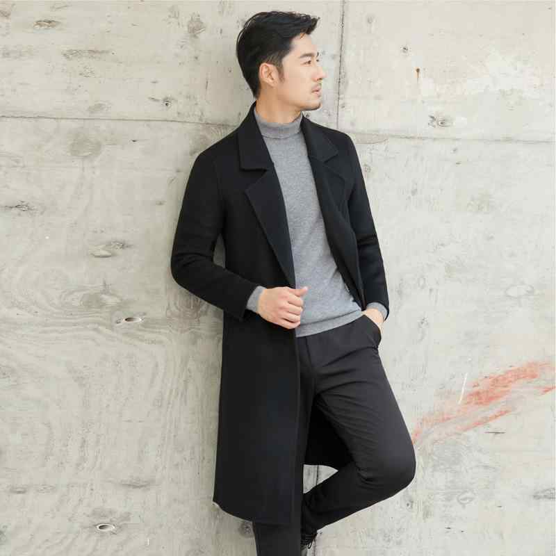 コート メンズ 男性用 ウールコート 秋冬 無地 スーツ襟 ハーフコート ビジネス 紳士服 アウター ポケット付き 防寒 あったか 厚手 ミドル丈 ブラック グレー キャメル ブルー グリーン
