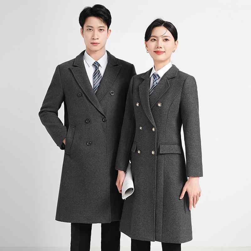 コート レディース 韓国風 テーラード襟 アウター ブルゾン ジャンパー 作業服 メンズ 男女兼用 ポリエステル ダブルブレスト カジュアル スタイリッシュ 通勤 ブラック 紺 グレー S M L XL 2L 3L 4L
