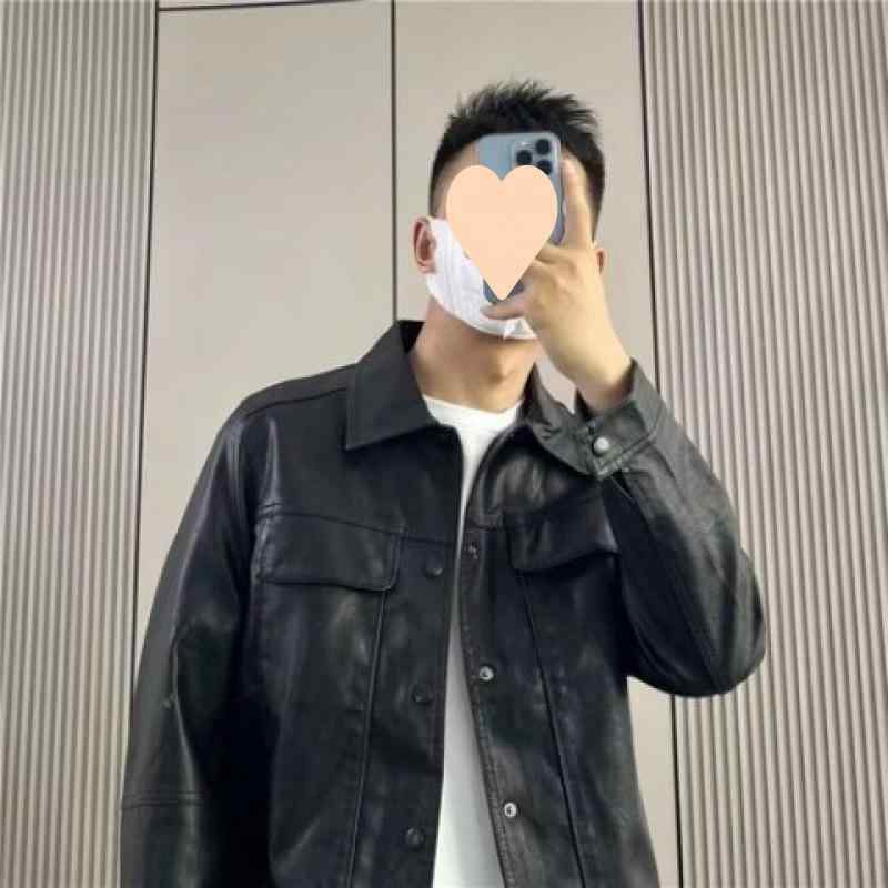 革ジャン メンズ 成人男性用 自動二輪車 上衣 年月 アウター 黒 ライダースジャケット ゆったり大きさ 気が大きい大きさ 馬革 通い 通学 普段使い